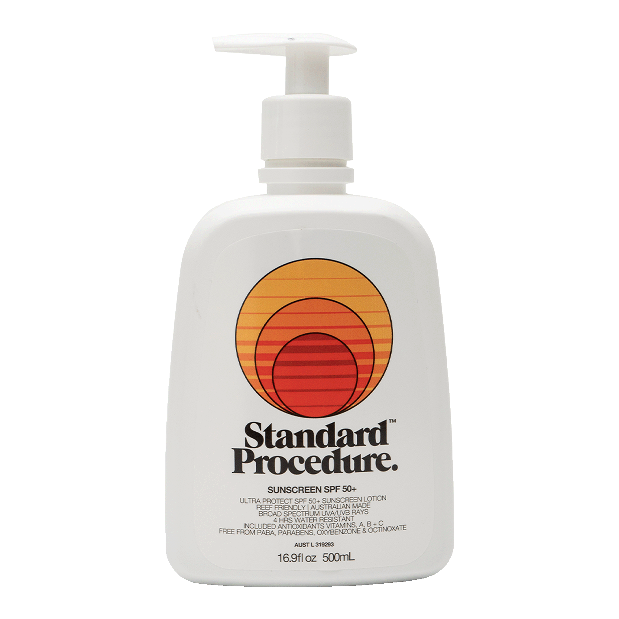 Standard Procedure SPF50+ Sunscreen 500ml