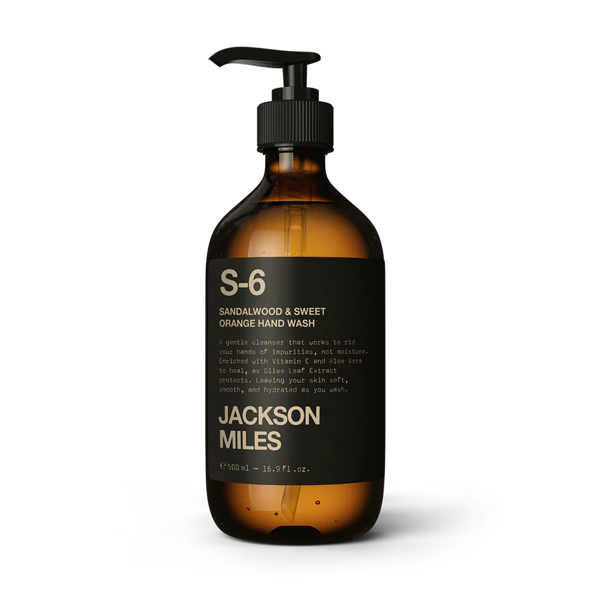 Jackson Miles S-6 Sandalwood & Sweet Orange Nourishing Hand Wash 500ml
