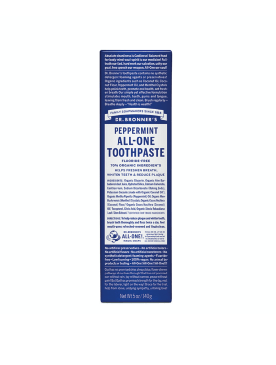 Dr. Bronner's All One Toothpaste Peppermint 140g