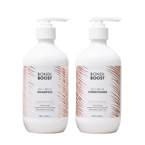 Bondi Boost Curl Boss Shampoo and Conditioner 500ml Bundle
