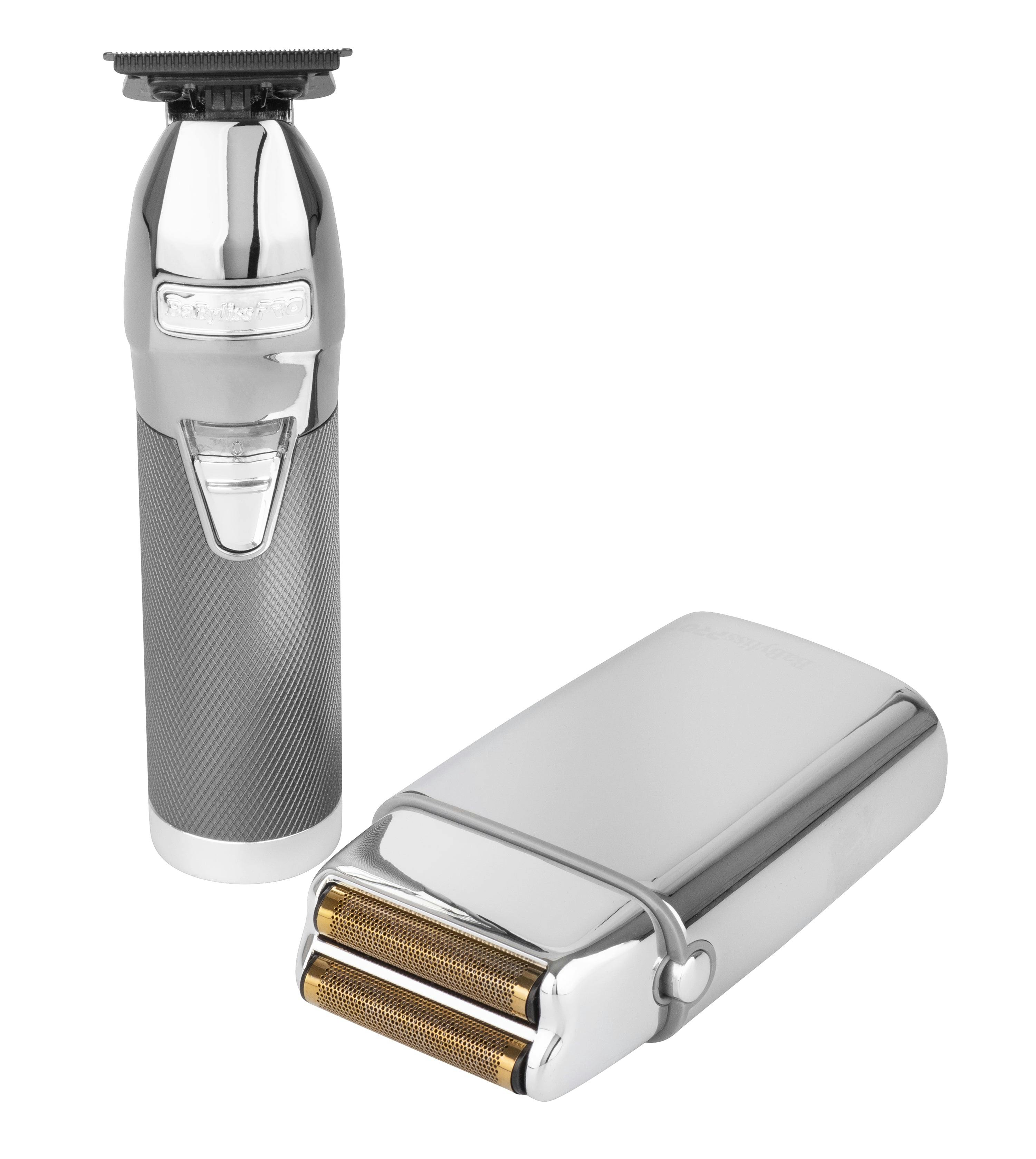 BaBylissPRO Duo Silver Double Foil Shaver and Outliner Trimmer