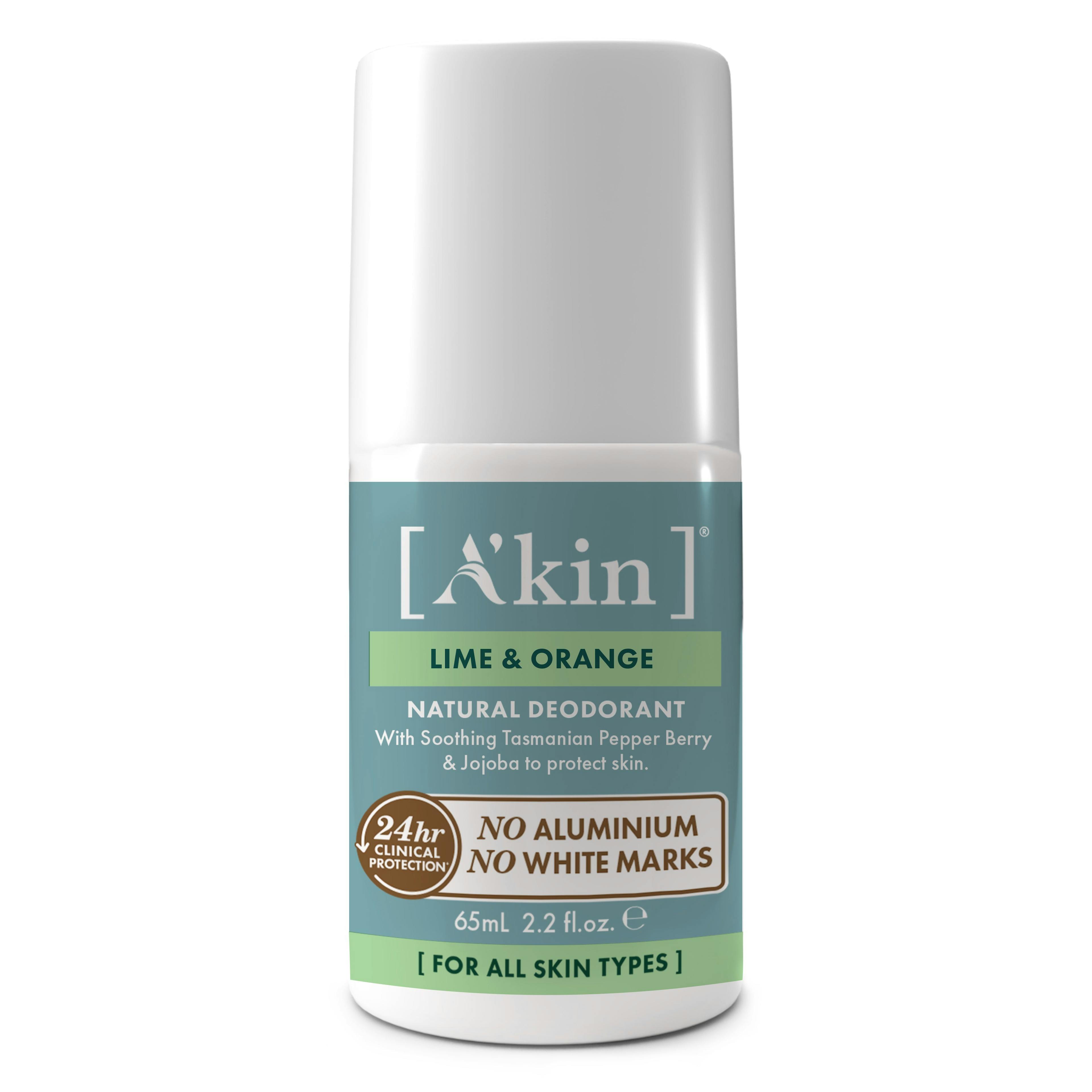 A'kin Lime & Orange Roll On Deodorant 65ml