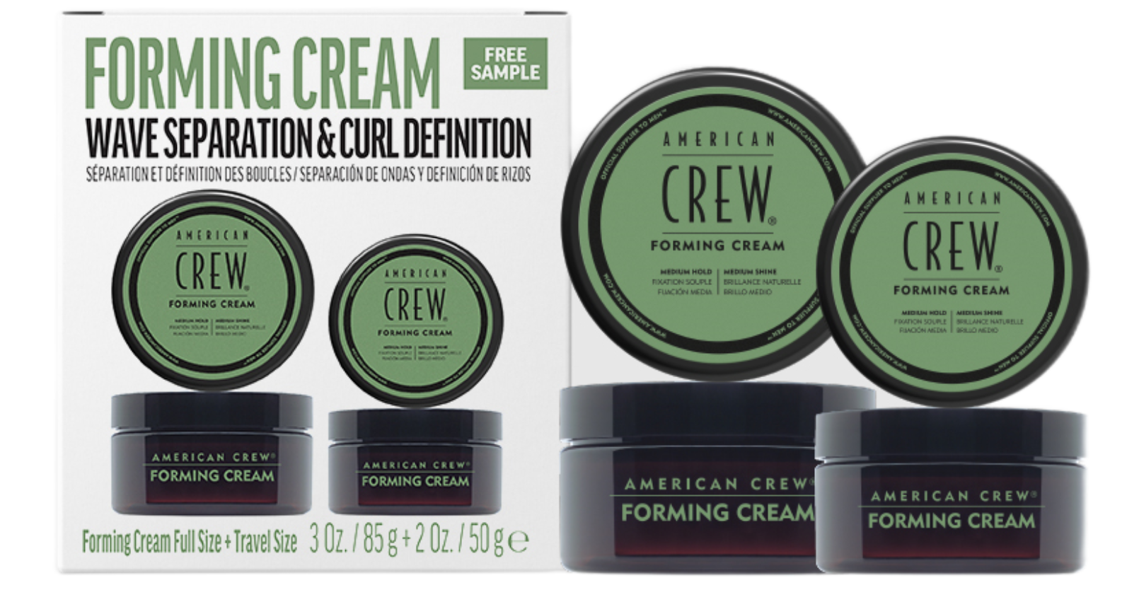American Crew Forming Cream 85g + Bonus 50g Duo Pack