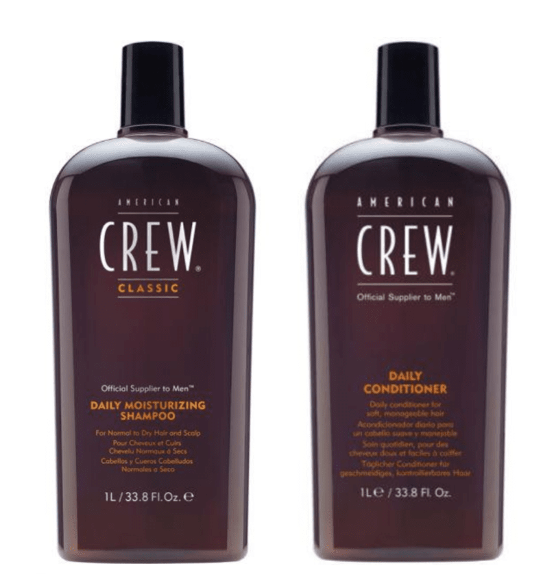 American Crew Daily Moisturizing Shampoo and Daily Conditioner 1000ml 1 Litre Duo Pack