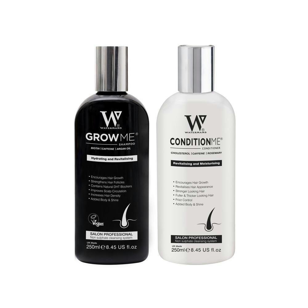 Watermans Hair Growth Shampoo & Conditioner 250ml Duo Bundle