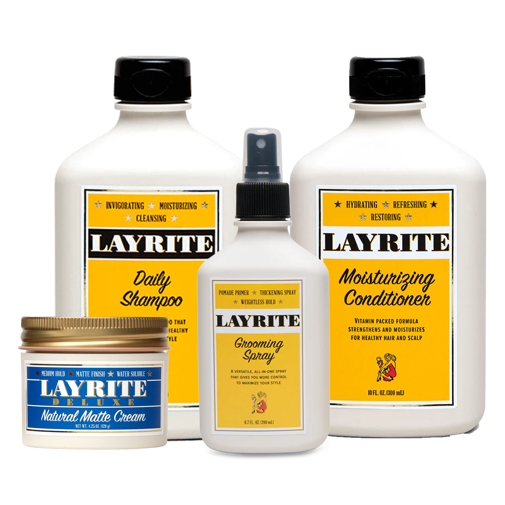 Layrite Natural Matte Cream Hair Bundle