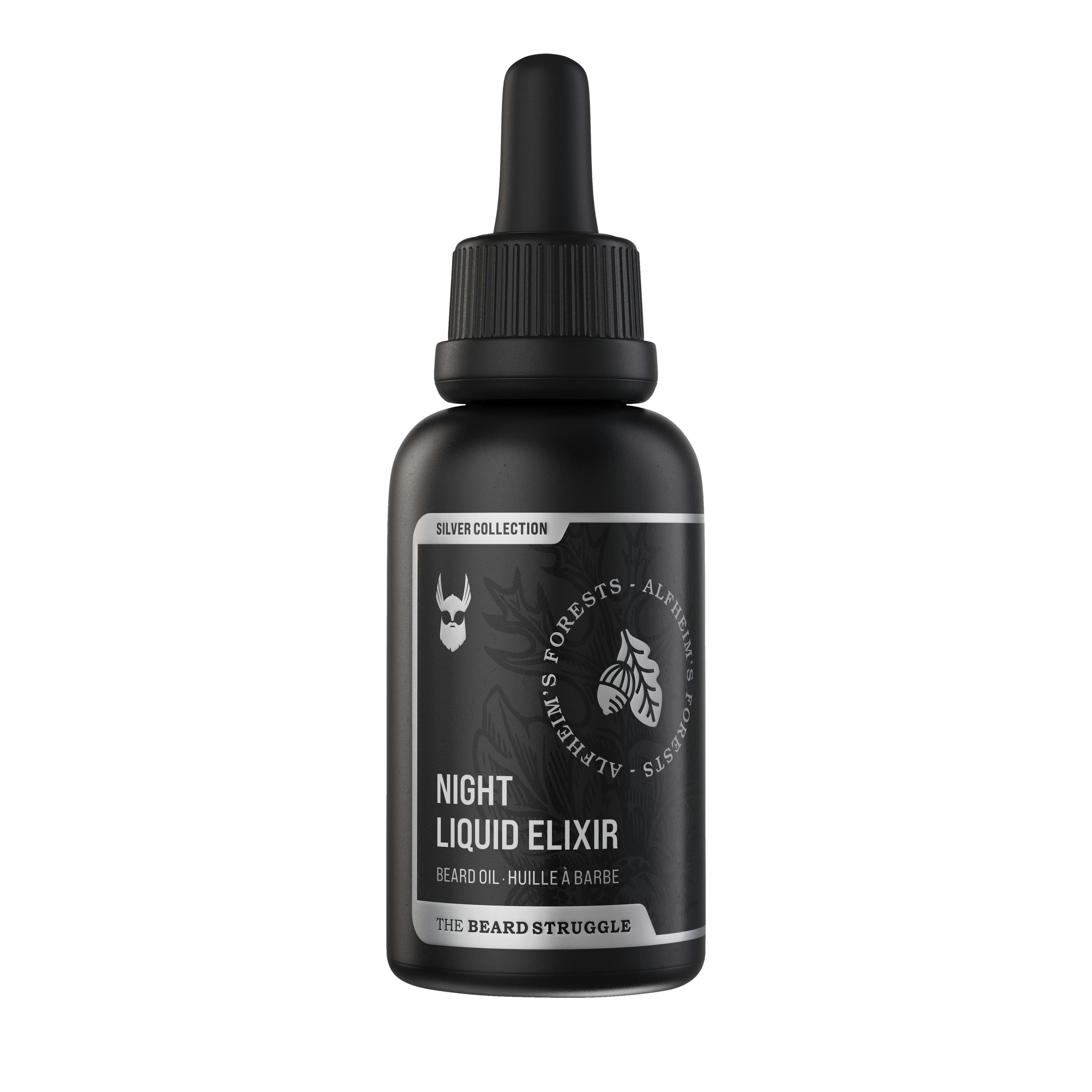The Beard Struggle Night Liquid Elixir Beard Oil Silver Collection 30ml