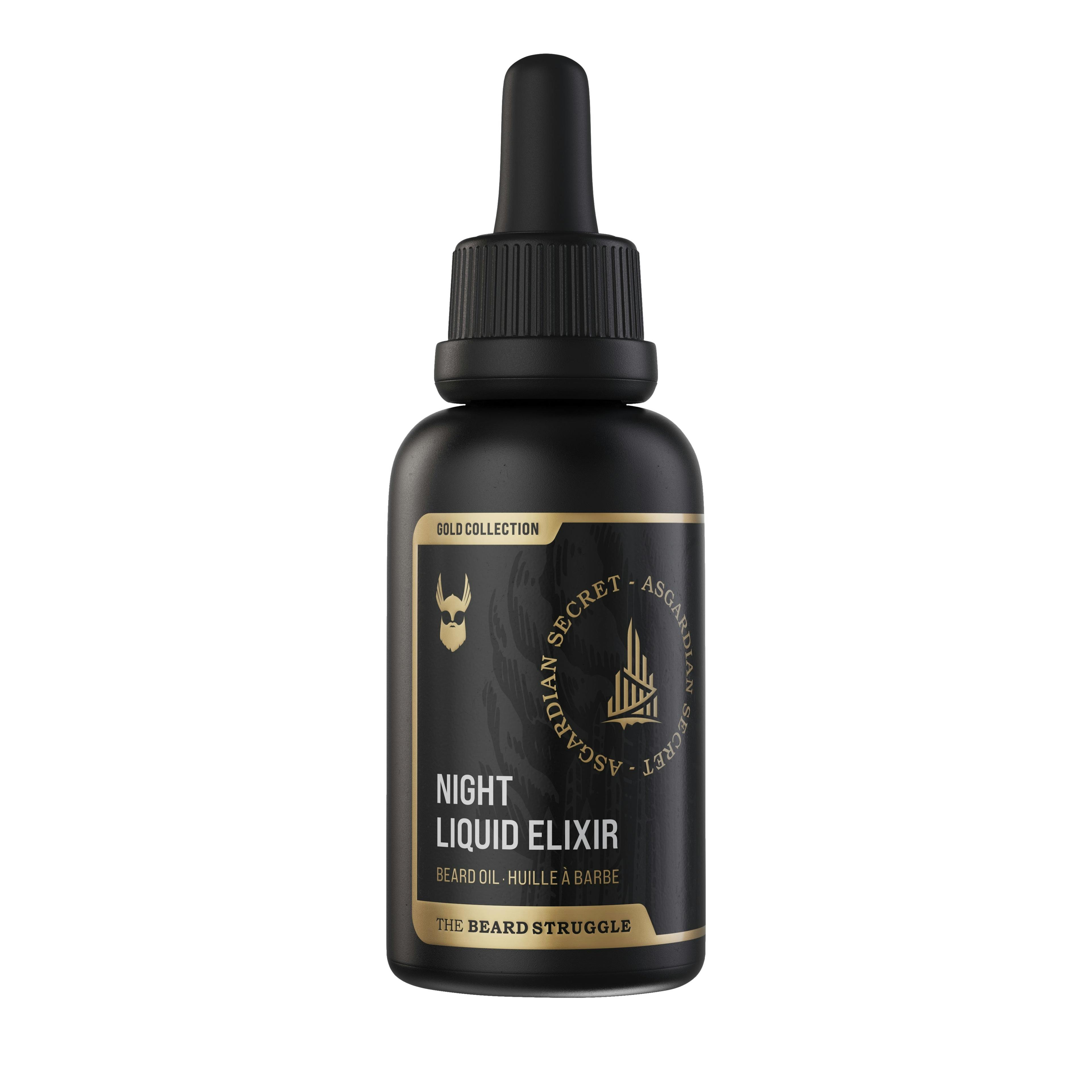 The Beard Struggle Night Liquid Elixir Beard Oil Gold Collection 30ml