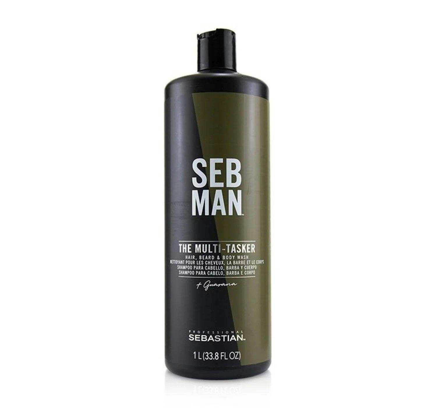 Sebastian SEB MAN The Multi-Tasker 3 in 1 Hair, Beard & Body Wash 1000ml