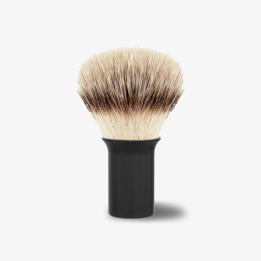 Supply Silvertip Synthetic Shave Brush - Matte Black