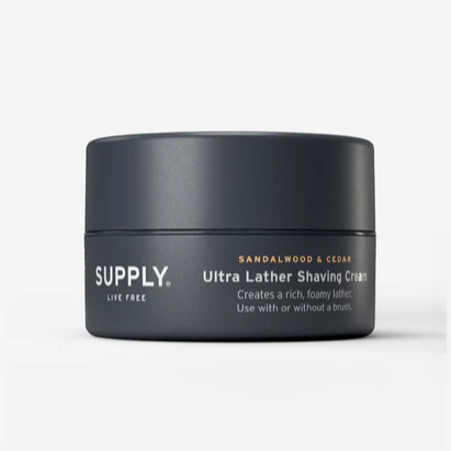 Supply Ultra Lather Shaving Cream - Sandalwood & Cedar 255ml