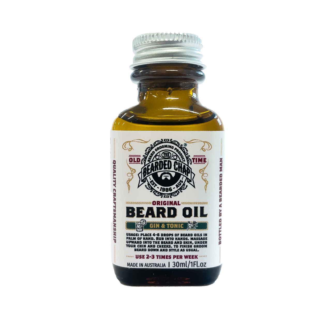 The Bearded Chap Gin & Tonic Beard Oil 30ml
