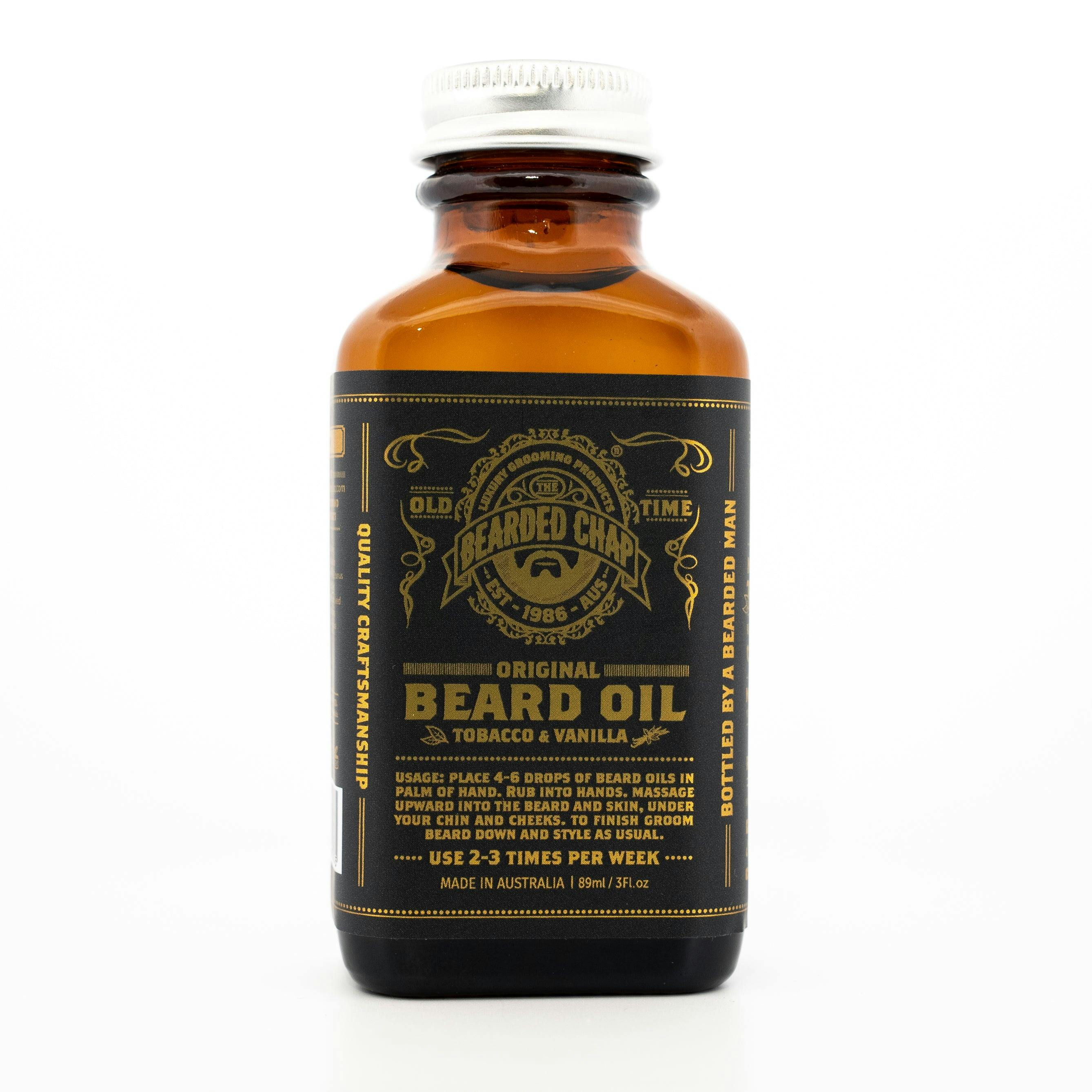 The Bearded Chap Tobacco & Vanilla Beard Oil 89ml