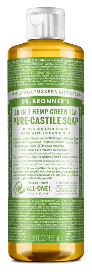 Dr. Bronner's Pure-Castile Soap Liquid Green Tea 473ml