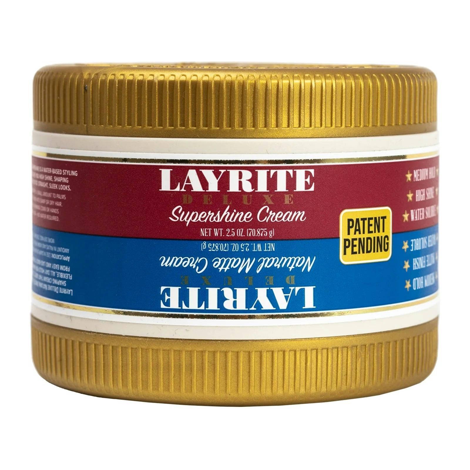 Layrite Dual Chamber Natural Matte Cream & Supershine Cream