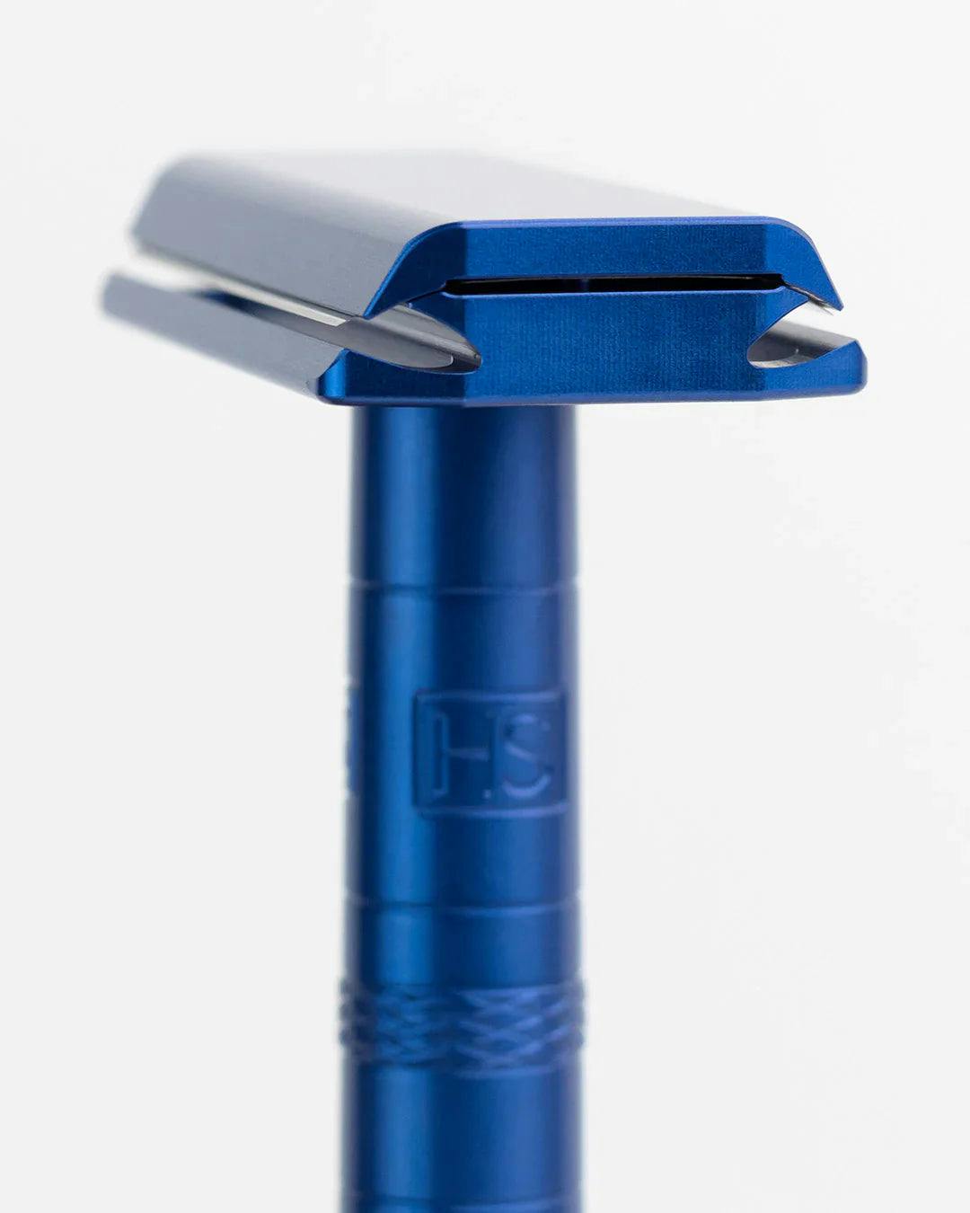 Henson Shaving AL13-M DE Safety Razor Steel Blue